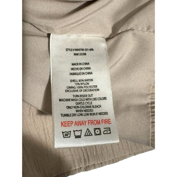 Jason Wu Cropped 3 Button Vest Top Sweetheart Neckline Fully Lined Taupe Sz M - Picture 5 of 5